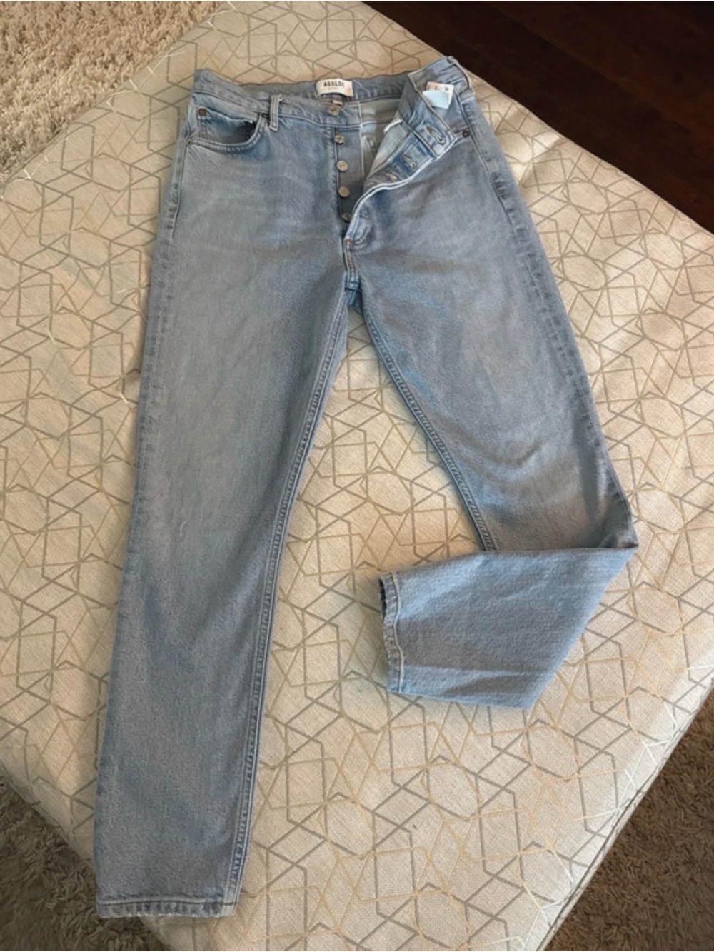 Agolde Nico cliffside High-Rise Button-Fly Jeans